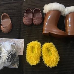 Lot of 18” doll shoes